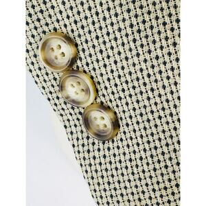 42R Vito Rufolo Italy Mens Vintage 3 Bttn Superfine Wool Blazer Sport Coat Beige